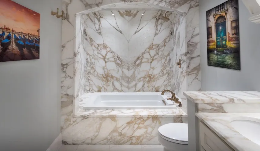 Мрамор Calacatta Gold